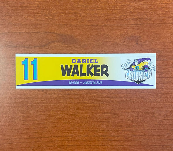 #11 Daniel Walker 90s Night Nameplate - 2023-24 Season