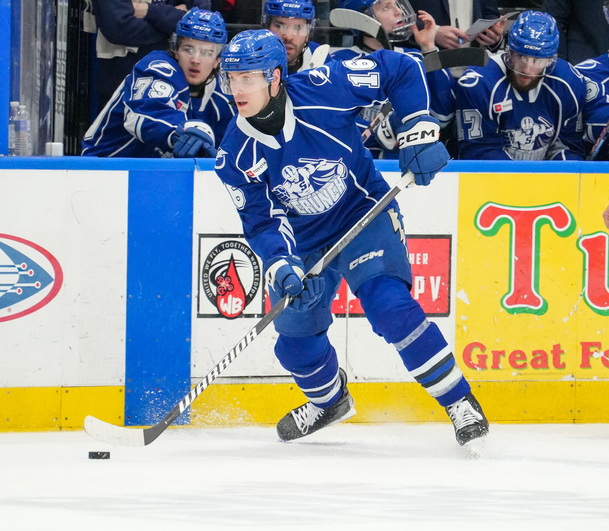 16 Steven Santini Blue Jersey - 2024-25 – Syracuse Crunch Official