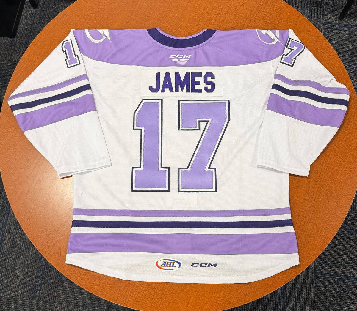 17 Dominic James Hockey Fights Cancer Jersey - November 29, 2025