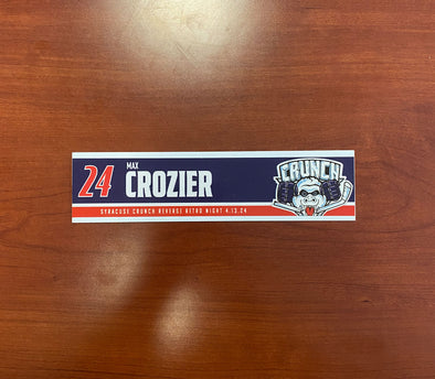 #24 Max Crozier Reverse Retro Nameplate - 2023-24 Season