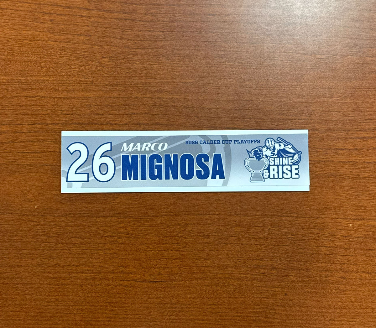 Issued #26 Marco Mignosa Calder Cup Playoffs Nameplate - 2026
