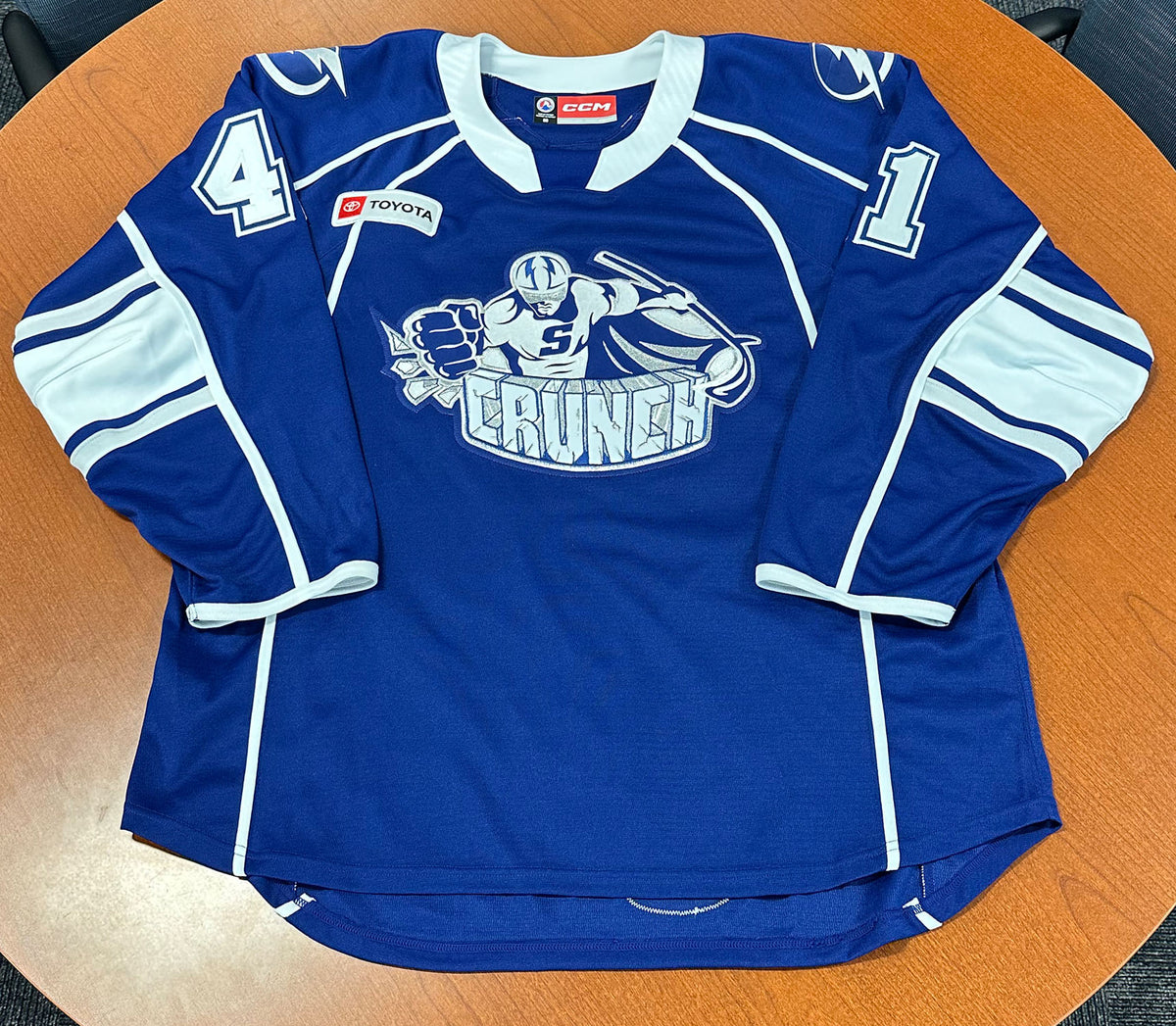 41 Spencer Kersten Blue Jersey - 2024-25 – Syracuse Crunch