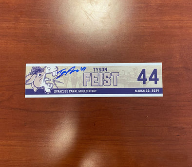#44 Tyson Feist Canal Mules Nameplate - March 30, 2024