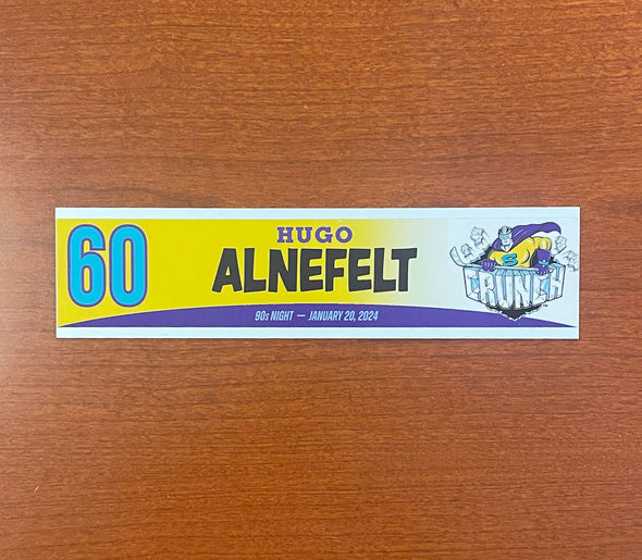#60 Hugo Alnefelt 90s Night Nameplate - 2023-24 Season