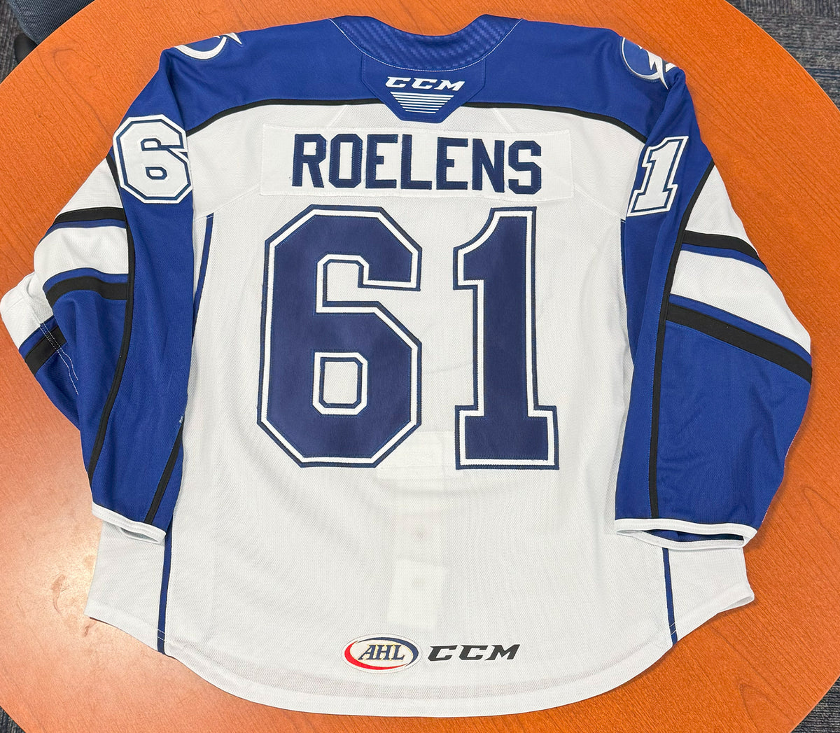 61 Milo Roelens White Jersey - 2024-25 – Syracuse Crunch Official