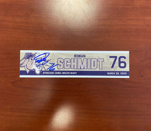 #76 Roman Schmidt Canal Mules Nameplate - March 30, 2024