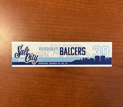 #38 Rudolfs Balcers Salt City Night Nameplate - April 8, 2023