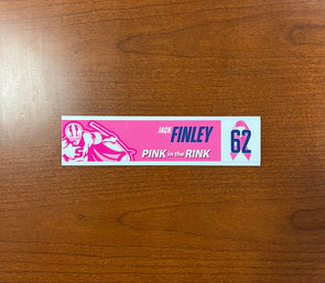 #62 Jack Finley Nameplate - 2023-24 Pink in the Rink