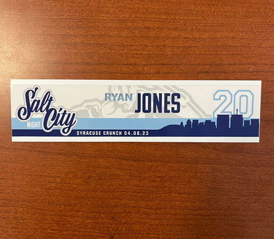 #20 Ryan Jones Salt City Night Nameplate - April 8, 2023
