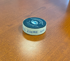 Goal Puck - #45 Cole Koepke - May 6, 2022 vs. Laval