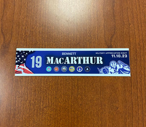 #19 Bennett MacArthur Military Appreciation Nameplate - November 10, 2023