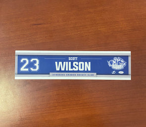 #23 Scott Wilson Away Nameplate