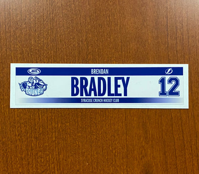 #12 Brendan Bradley Home Nameplate - 2017-18