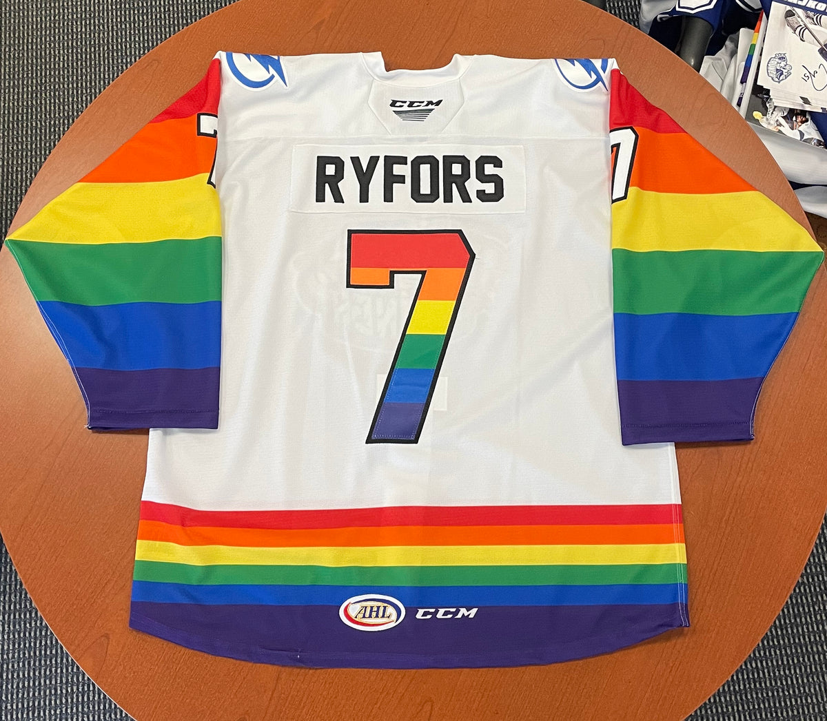 7 Simon Ryfors Military Appreciation Nameplate - November 10, 2021 –  Syracuse Crunch Official Team Store