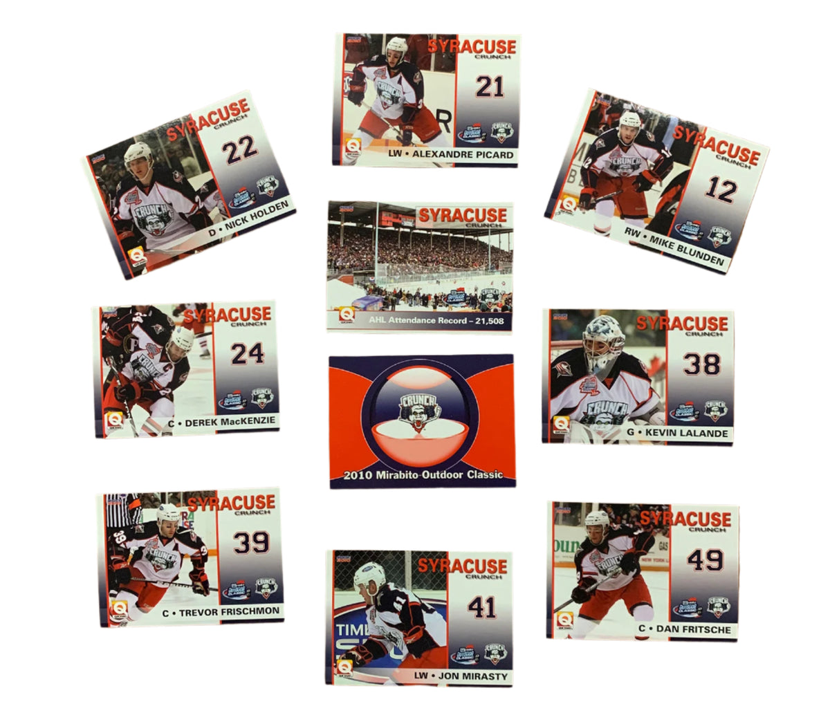 Mirabito Outdoor Classic Complete Trading Card Set Syracuse Crunch