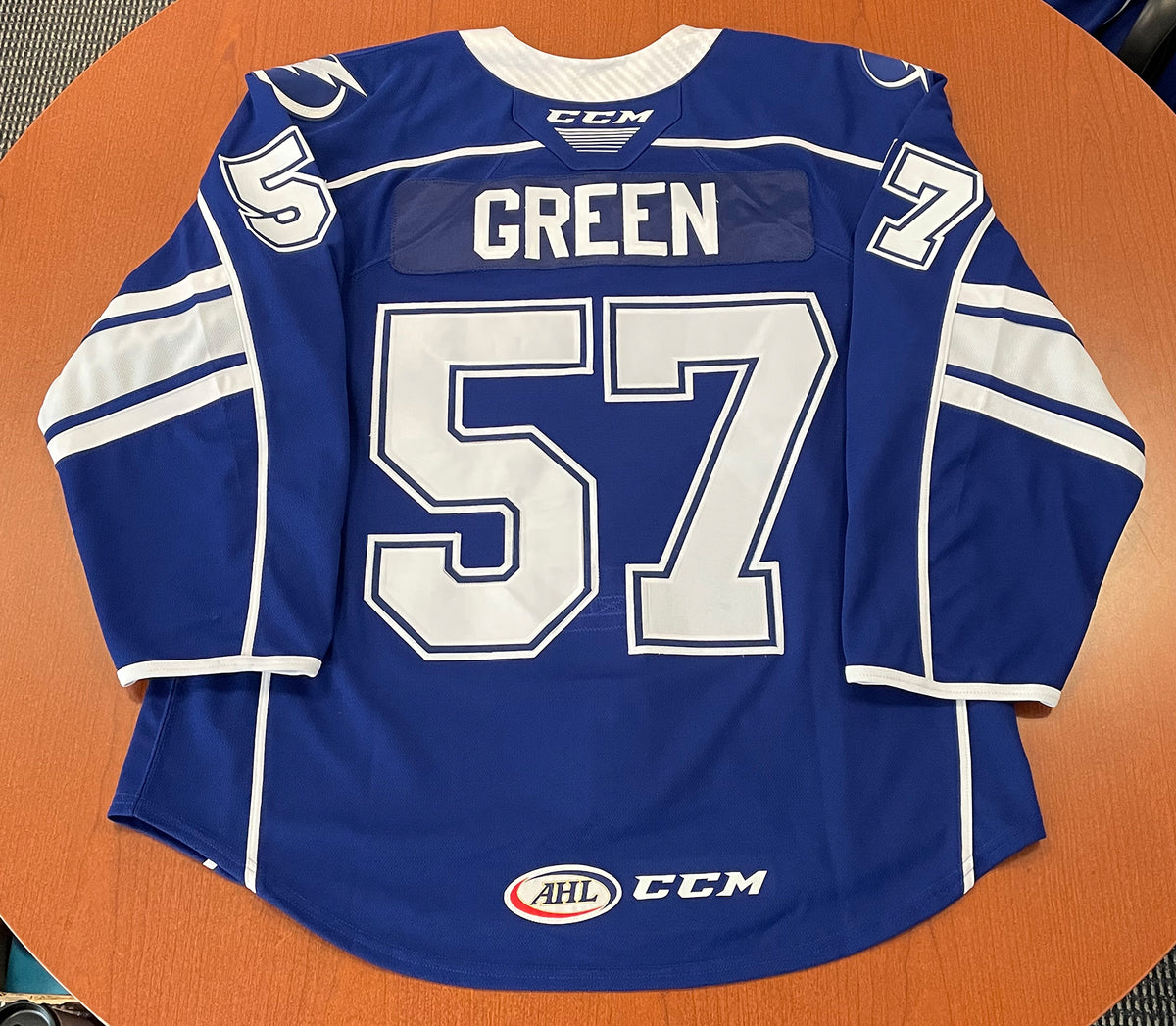 57 Alex Green Blue Jersey - 2020-21 – Syracuse Crunch Official Team Store