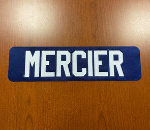 #23 Pierre-Luc Mercier Blue Name Bar