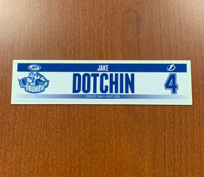 #4 Jake Dotchin Home Nameplate - 2014-17