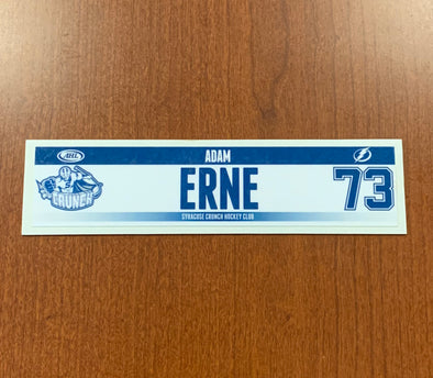 #73 Adam Erne Home Nameplate - 2013-18