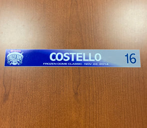 #16 Jeff Costello Toyota Frozen Dome Classic Nameplate - November 22, 2014