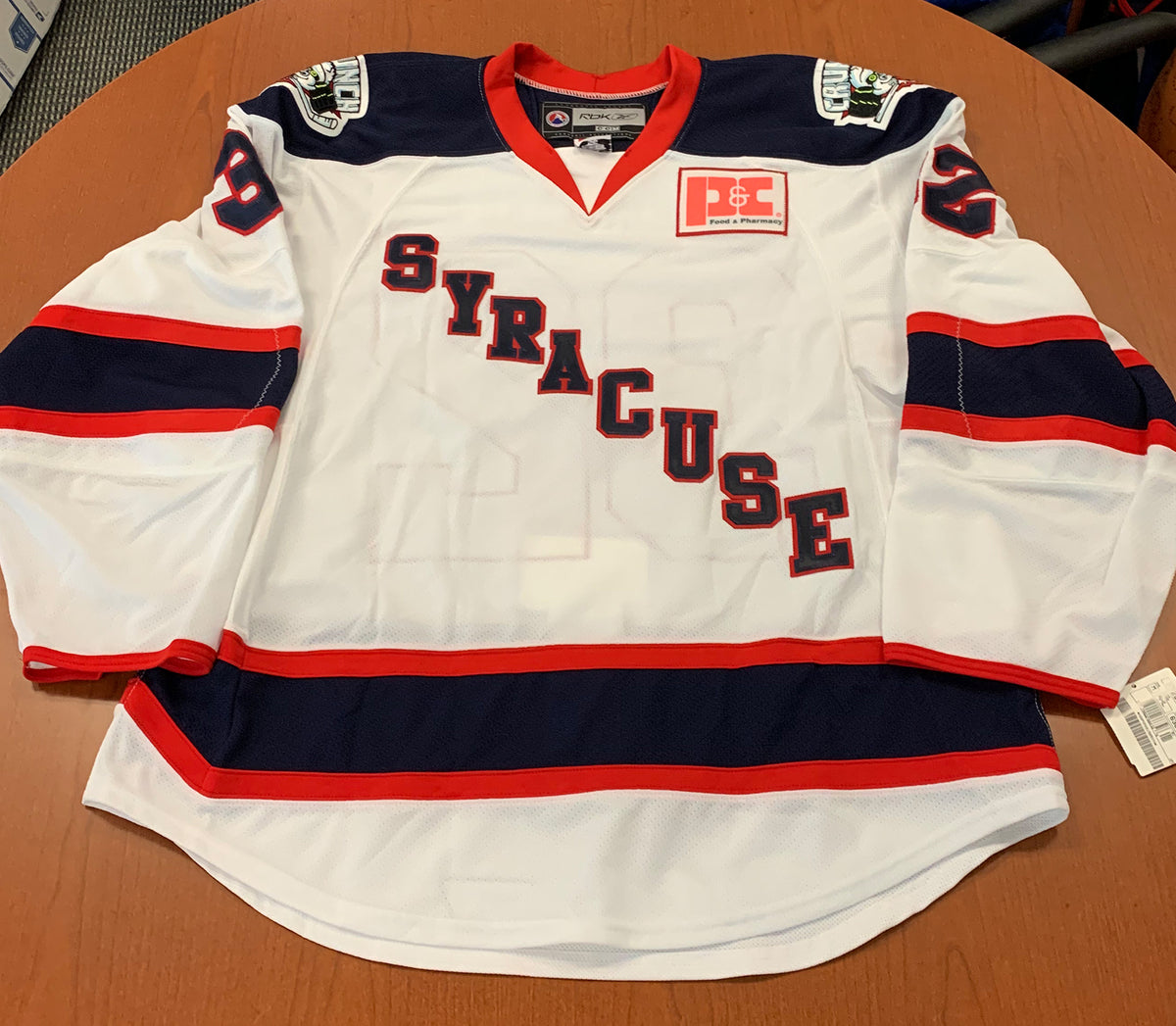 32 Kevin Schmidt SYRACUSE White Jersey - 2008-09 – Syracuse Crunch Official  Team Store