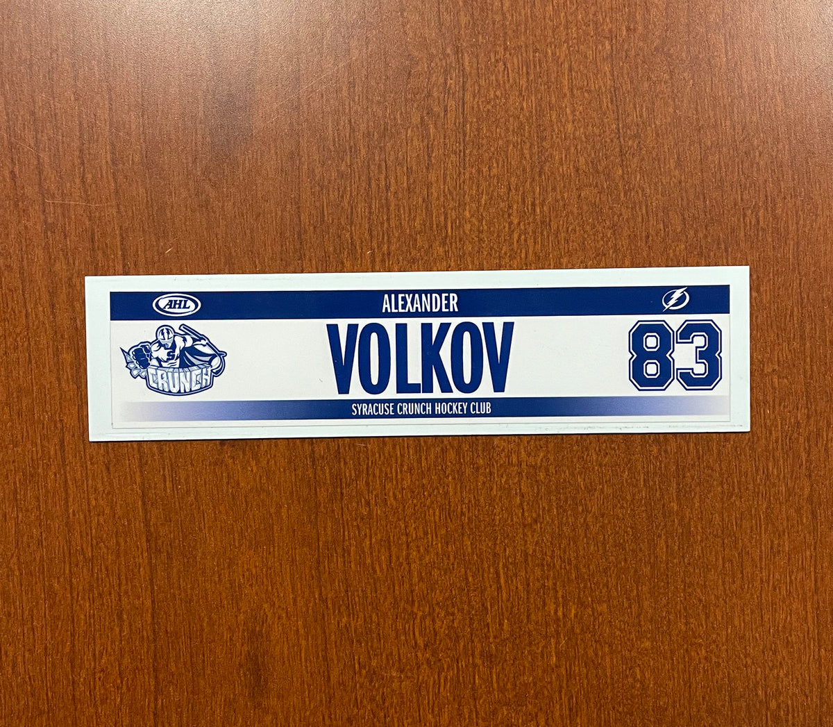 #83 Alex Volkov White Jersey - 2019-20