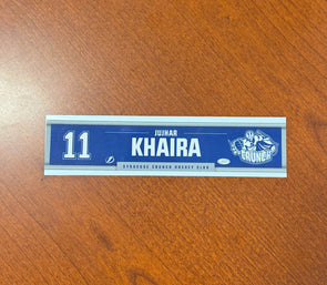 #11 Jujhar Khaira Away Nameplate 2024-25 Season