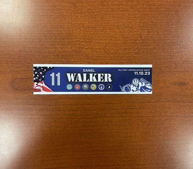 #11 Daniel Walker Military Appreciation Nameplate - November 10, 2023