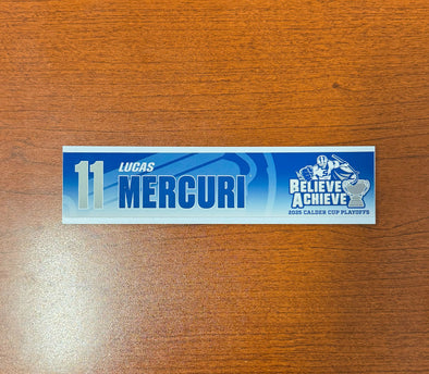 #11 Lucas Mercuri Calder Cup Playoffs Nameplate - 2025