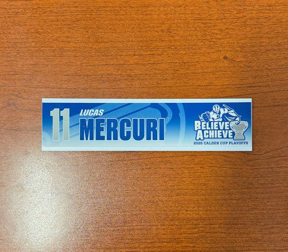 #11 Lucas Mercuri Calder Cup Playoffs Nameplate - 2025