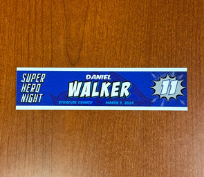 #11 Daniel Walker Superhero Night Nameplate