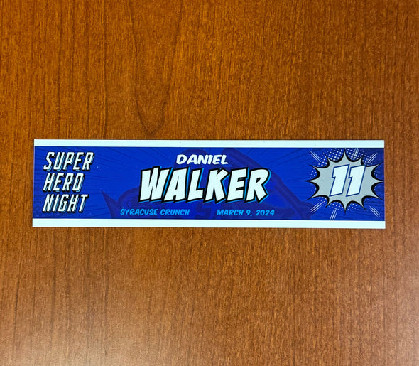 #11 Daniel Walker Superhero Night Nameplate