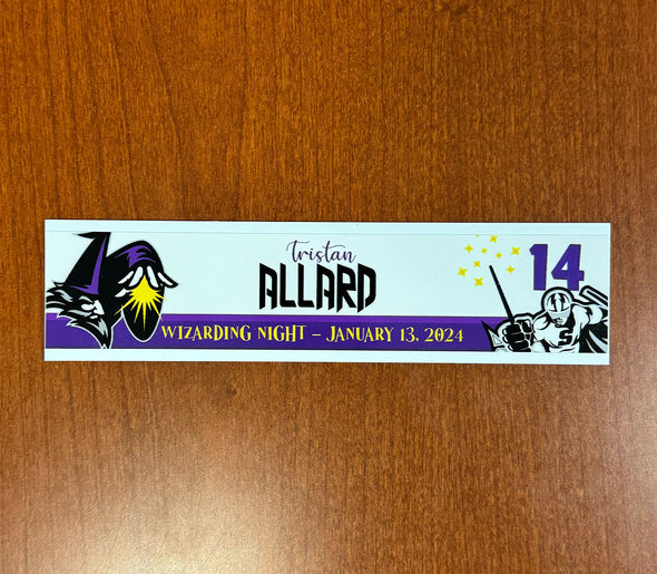 #14 Tristan Allard Wizarding Night Nameplate - 2023-24 Season