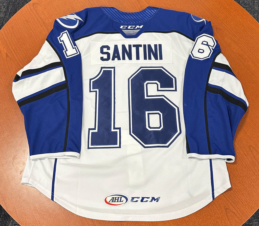 16 Steven Santini White Jersey - 2024-25 – Syracuse Crunch
