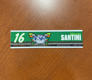 #16 Steven Santini Mental Wellness Night Nameplate - March 1, 2025