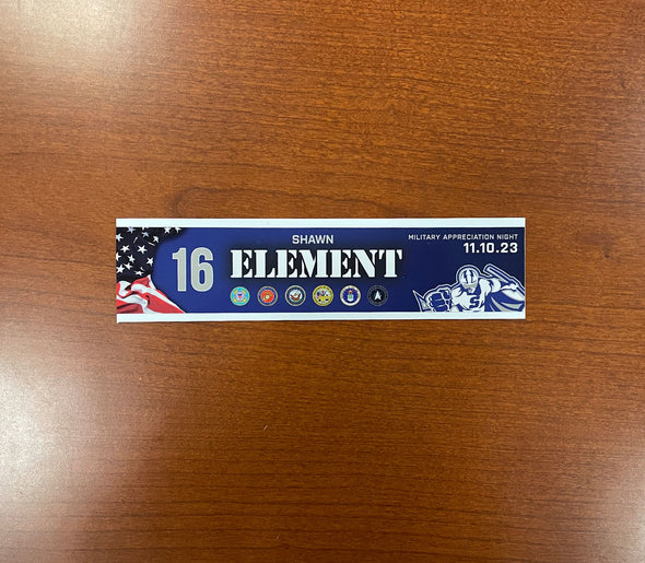 #16 Shawn Element Military Appreciation Nameplate - November 10, 2023