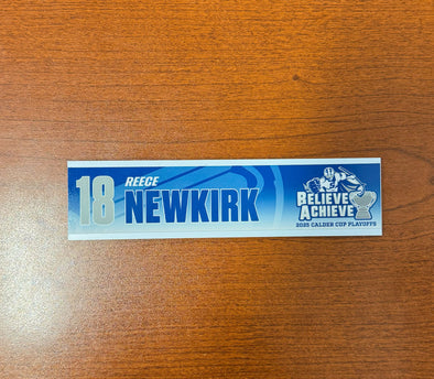 #18 Reece Newkirk Calder Cup Playoffs Nameplate - 2025