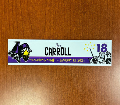 #18 Joe Carroll Wizarding Night Nameplate - 2023-24 Season