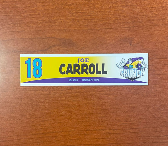 #18 Joe Carroll 90s Night Nameplate - 2023-24 Season