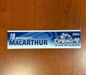 #19 Bennett MacArthur Calder Cup Playoffs Nameplate - 2024