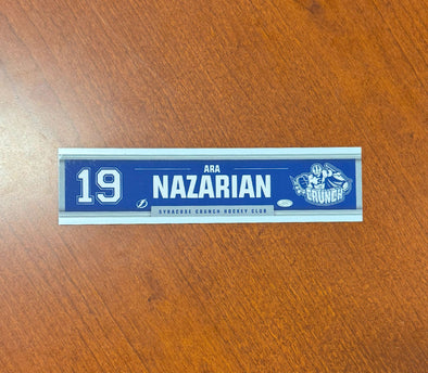 #19 Ara Nazarian Away Nameplate 2024-25 Season