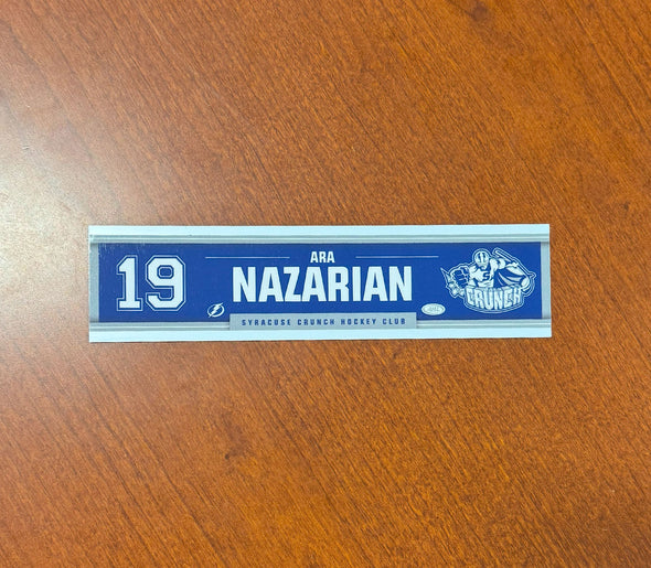 #19 Ara Nazarian Away Nameplate 2024-25 Season