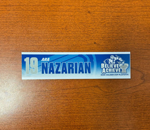 #19 Ara Nazarian Calder Cup Playoffs Nameplate - 2025