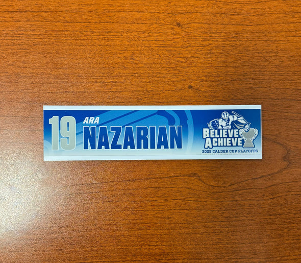 #19 Ara Nazarian Calder Cup Playoffs Nameplate - 2025
