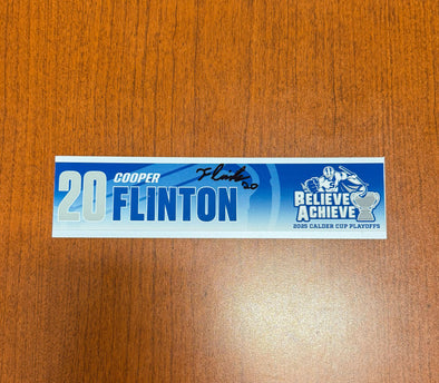 Signed #20 Cooper Flinton Calder Cup Playoffs Nameplate - 2025