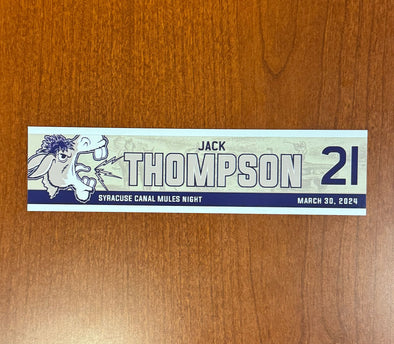 #21 Jack Thompson Canal Mules Nameplate - March 30, 2024