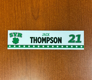 #21 Jack Thompson St. Patricks Day Nameplate