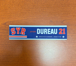 #21 Jaydon Dureau 45th Anniversary Miracle on Ice Nameplate - February 22, 2025