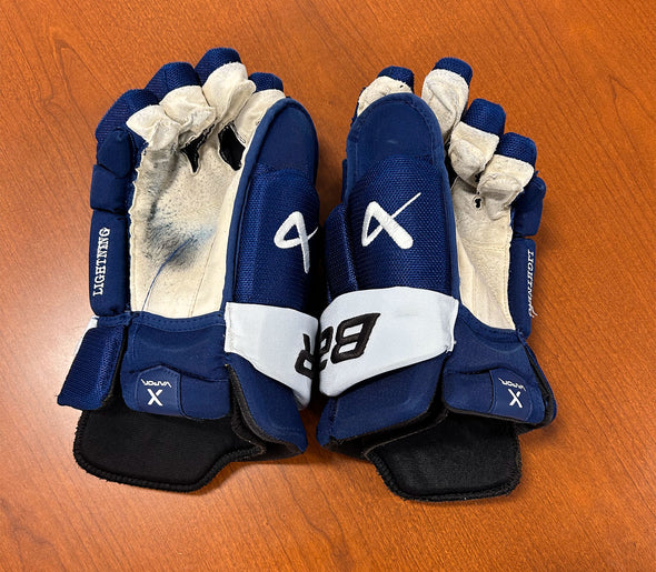 #22 Logan Brown Game-Worn Gloves - 2024-25