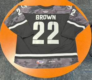 #22 Logan Brown Military Appreciation Jersey - November 9, 2024